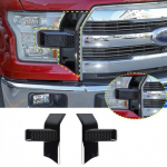Front bumper headlight & Grille Decor Cover Trim for Ford F150 2015-2017 Black