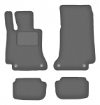 Dywaniki samochodowe welurowe grafitowe do: Mercedes E W213 Coupe (2015-)