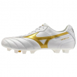 Mizuno Morelia 2 Jaapan Mugavad Pehmed Jalgpallikingad Unisex toss Valge Platinum P1GA260150 39