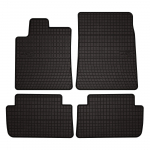 Dywaniki samochodowe gumowe do: Citroen C5 I sedan, kombi (2001-2008) - czarne, dopasowane