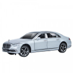 1/24 BENZ S400 S-klassi sulamist auto valatud mudelid ja m&auml;nguautod Autokujuline mudel Heli ja valgus T&otilde;mmatav auto M&auml;nguasjad Kingitused valge