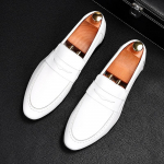 Moodne Meeste Valge Penny Loafer Patentnahast Oxford Korterid Vabaaja Kingad Meeste Homecoming Pulmakleit Zapatillas Hombre 38