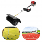 2-taktiline bensiinimootoriga muruniiduk, k&auml;eshoitav push-p&uuml;hkimismasin, bensiinimootoriga p&uuml;hkimisharja masin, 2,3 hj / 1700 W, v&auml;litingimustes aia kasutamiseks must