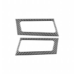 Carbon Fiber Car trument Panel Left Right Air Outlet Trim Frame Interior Decoration Sticker For BMW 5 Series E60 2004-2007 must