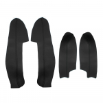 4pcs Car Door Handle Panels Armrest Microfiber Leather Cover Trim For Nissan New Qashqai J11 2016 2017 2018 w/fittings 4pcs must