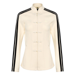 Adidas FW25 Samuel Gui Yang Koosloodud Spacermaterjal Uus Hiina stiil Spordivabaaja triibuline pikkade varrukatega jakk Naiste jakk HY2129 2XL