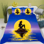Disney printsessi seeria 100% pol&uuml;ester voodipesukomplekt Tekikott Kodu jaoks 3-osaline komplekt 1 tekikate Anime armas tr&uuml;kitud multikas 135x200cm