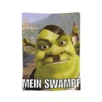 Naljakas Shreki N&auml;gu Meem Tekid Korallfliis Pl&uuml;&uuml;s Kevad S&uuml;gis Multifunktsionaalne Super Soojad Visketekid Kontori Vaiba T&uuml;kk 30x40in