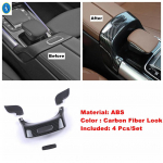Autode keskkonsooli k&auml;etoe karbi l&uuml;litipaneeli katte viimistlus Tarvikud Mercedes Benz B GLB GLA klassile W247 X247 H247 - 2024 Carbon Fiber Look