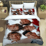 3D O-ONE Band Direction Voodipesukomplektid Peen Vooditarvete Komplekt Tekikott Vooditekkide Komplekt Voodipesukomplekt Luksuslik S&uuml;nnip&auml;evakingitus EU Single(135*200cm)3pcs
