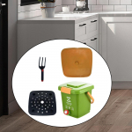 Compost Bin for Kitchen Waste, Composting Recycling Bin, Easy to Modernize Trash Can M