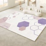 Kaasaegsed Geomeetrilised Suure Pindalaga Vaibad Elutuppa Lihtne Stiil Pehme Pestav Koduvaip Magamistuba Tatami Libisemisvastane Beebimatt Flanell 60*90cm gray