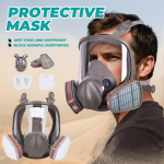 Gaasimask V&auml;rvipihusti Keemilised Pestitsiidid Antigaas Suur Mask Lai Vaatev&auml;li Tolm Kaitse Gaasimask One Size