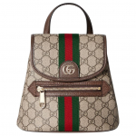 Gucci Ophidia Double G Logo Monogramiga Kaetud Kangast Seljakott V&auml;ike Naiste seljakott Beež Pruun 836854-FAE0J-9867 Basic Set (Bag+Dust Bag)