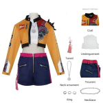 KPop Rumi Cosplay Kost&uuml;&uuml;m Parukas Naistele T&uuml;drukutele Halloweeni Karnivali Koomiks-con Peo Rollim&auml;ngu R&otilde;ivad Kids 150 valge