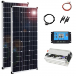 Kit de panneau solaire pour les VR et les maisons, Haute efficacit&eacute;, Cadre en aluminium durable160W Kit de cadre