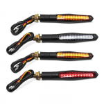 Clignotants moto LED s&eacute;quentiels Set TB2 feux diurnes et feu stop
