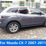 V&auml;lised lisatarvikud Mazda CX7 CX-7 2007-2009 2010 2011 jaoks Roostevabast terasest Autoakna Keskosa B C-piilari postide katte liistud Auto stiil