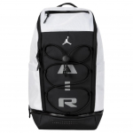 Jordan 33L Suure Mahutavusega Mugav Pol&uuml;ester Seljakott Keskmine Suurus Unisex Seljakotid Valge Must JD2623009AD-002 White & Black