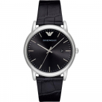 Emporio Armani Luigi Must Nahk Meeste Kvartsikell AR2500 must