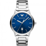 Emporio Armani Ruggero Sinine Roostevabast Terasest Meeste Kvartsikell Kuup&auml;evaga AR11311 sinine