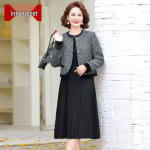 Naiste elegantne plisseeritud kaheosaline kleidiset 3XL
