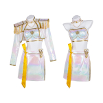 Demonik&uuml;tti Cosplay Kost&uuml;&uuml;m K-Pop Rumizo Yimira V&auml;rviline Laser Laul Kost&uuml;&uuml;m Lavaesinemise Kost&uuml;&uuml;m children 120 white