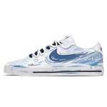 Nike Court Legacy Suur L&auml;&auml;ner&auml;nnak, Sinine H&uuml;atsindisaar Kulumiskindlad Madalad Lauatennise Jalan&otilde;ud Meeste Sinised DH3162-101(Team256-) 42