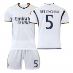 2023-24 Real Madrid kodus&auml;rk #9 Mbappe #5 Bellingham #7 Vinicius, f&auml;nniversioon Jalgpallis&auml;rgid XL