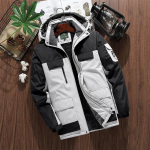 Kaubam&auml;rk Winter Parkas meeste soe paks tuulekindel jope Meeste kvaliteetne mitmetaskuline kapuutsiga mantel Meeste veekindel v&auml;lisriided M -9xl L
