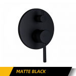 Du&scaron;&scaron;i juhtmikseri 2-suunaline jaotus seinale paigaldatav &uuml;mmargune kuuma- ja k&uuml;lmal&uuml;liti k&auml;epidemega keraamiline kassett messingist du&scaron;ikorpuse vahetus