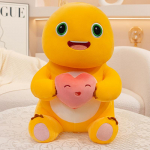 Armas Kawaii Nailong Palus Piimadraakoonuse Palusm&auml;nguasi T&auml;idisloomad Dinosaurus S&uuml;damiku ja Roos lillega Kalli Palusm&auml;nguasi Lastele Kingitus 35cm