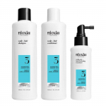Nioxin S&uuml;steem 3 Kolmefaasiline Komplekt &Scaron;ampoon 300ml Palsam 300ml Hooldus 100ml