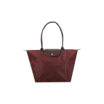 Longchamp Le Pliage Br&auml;ndi Logo Disain Nailonist T&otilde;mblukuga Ostukott K&auml;e-&Otilde;lakott Suur Naiste T&otilde;mblukuga Kott Granaat&otilde;una V&auml;rvi 1899919P98 Basic Set (Bag)