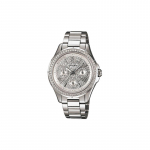 Casio SHEEN multifunktsionaalne teemantkvartsliikumine roostevabast terasest rihm Jaapani ja Korea kell naiste kell h&otilde;bedane sihverplaat SHE-3504D-7AUDR h&otilde;be