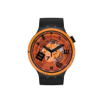 Swatch Planeedi seeria Kvartsmehhanism Plahvatuslik energia &Otilde;&otilde;nesv&auml;rviline plokk Veekindel Suur sihverplaat Unisex Kellad Oranž SB01B127 SB01B127