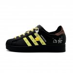 Adidas Originals Superstar 2 Kulumiskindlad Madalad Rula Kingad Unisex Must Kollane JI0079( team927-) 44