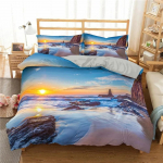 Ookeani voodipesukomplekt Coast Beach tekikott Blue Starfish voodikomplekt lastele teismeliste kestad Kodutekstiilid Suvine vooditekk tekikate 135x200cm