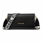 MICHAEL KORS Jet Set Commuting Presb&uuml;oopia Klapiga Nahast &Otilde;la Crossbody Kott Suur Naiste Must must