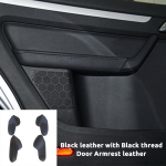 Sobib suurep&auml;raselt Volkswagen VW Touran 2006 2007 2008 2009 2010 -2015 PU Nahast Auto Salongi Ukse K&auml;etoe Paneeli Kate Kleebis Sisekate For 2006-2015 must