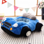 Laste koomiksiloomadega auto pl&uuml;&uuml;sist diivanitool - Kukkumisvastane &otilde;ppetool ja m&auml;nguasi s&uuml;nnip&auml;evakingituseks Shell Only (No PP Cotton Filling) sinine