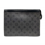 [Kasutatud] Louis Vuitton Pochette Voyage MM 'Monogram Eclipse Reverse Canvas' - V&auml;ga hea #JM27TI ONE SIZE