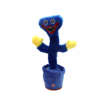 Poppy Playtime Huggy Wuggy R&auml;&auml;kiv Kaktus Pehmem&auml;nguasi Lastele Interaktiivne Ja Ohutu USB sinine