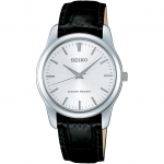 SEIKO SELECTION SCXP031 meeste unisex k&auml;ekell patareitoitega kvarts korpuse laius 35mm nahast rihm h&otilde;bedane sihver roostevaba teras