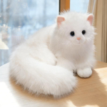 Kawaii Kohev Paks Laisk Kass Pehmem&auml;nguasi Multifilm Pehme T&auml;idisloom Hall Valge P&auml;rsia Kassipoeg Beebi Magamispadi T&uuml;drukutele Kingitus 30cm valge