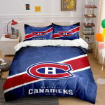 Montreal Canadiens voodipesukomplekt Voodipesu Tekikottide komplekt Tekikott Padjap&uuml;&uuml;rid (1 * Tekikott 2 * Padjap&uuml;&uuml;ri, ilma tekita) 135x200cm