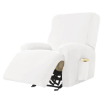 Sametine lamamistooli diivanikate elastne tugitooli katte Lazy Boy l&otilde;&otilde;gastav lamamistooli istmekate elutoa jaoks 1 /2 /3 /4 kohaline 1 Seater valge