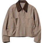 UNIQLO Sametise kraega ruuduline lukuga t&ouml;&ouml;jakk Naiste jakid 488785-34 M gray