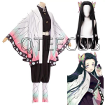 Demon Kochou Kanae Cosplay Kost&uuml;&uuml;m T&auml;iskasvanud Anime Kimetsu No Yaiba Shinobu Kochou Halloweeni Riided S gray