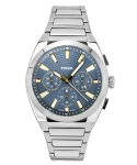 Fossil Everett Kronograaf Roostevabast terasest Sinine sihver Kvarts FS6154 Meeste k&auml;ekell sinine